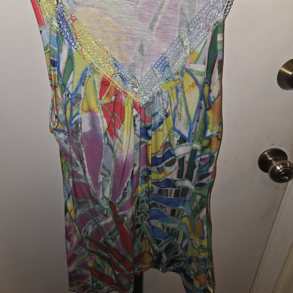 Fashion Bug Multicolor Abstract Camisole